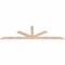 Ekena Millwork Saratoga Smooth Timber Gable Bracket, Douglas Fir, 84"W x 24"H x 1 1/2"D x 3 1/2"F, 7/12 Pitch GBW084X24X0204SAR00SDF - alternate 2